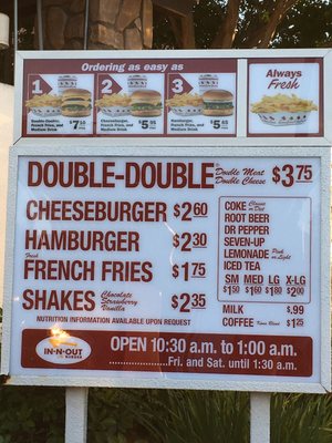 Menu photo 6 In-N-Out Burger Napa, CA Menu photo 6 In-N-Out Burger Napa, CA