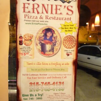 Ernie's Original Pizza - Pizza Near Me - Philadelphia, Pennsylvania