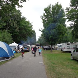 Brimley State Park - Don't try, the annoying kids on bicycles will move to the side when they feel like it.