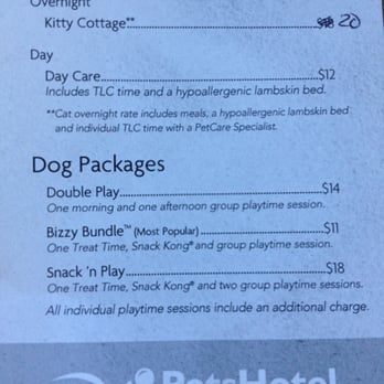 Pet Hotel Rates As Of 12 29 13 Yelp