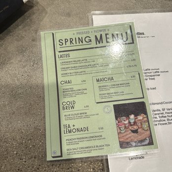 Pressed + Flower - Spring menu - Coffee & Tea Near Me - Azusa, California Pressed + Flower - Spring menu - Coffee & Tea Near Me - Azusa, California