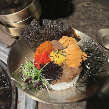 Antoya Korean BBQ - The "caviar" over rice... aka albap - Korean Near Me - New York, New York Antoya Korean BBQ - The "caviar" over rice... aka albap - Korean Near Me - New York, New York
