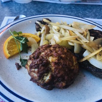 Silver Moon Diner - NY STRIP STEAK WITH CRAB CAKE.... - Diners Near Me - Middle River, Maryland