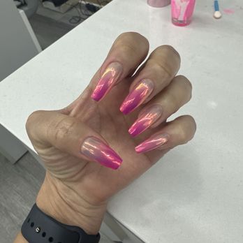 Tranquil Nails & Spa - Sunset chrome - Day Spas Near Me - La Verne, California