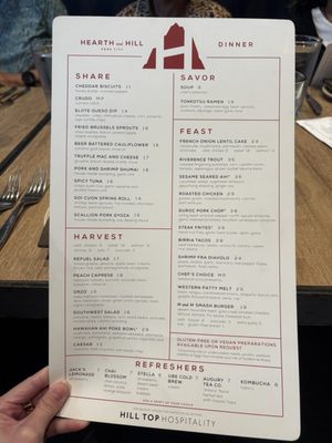 Menu photo 3 Hearth and Hill Park City, UT Menu photo 3 Hearth and Hill Park City, UT