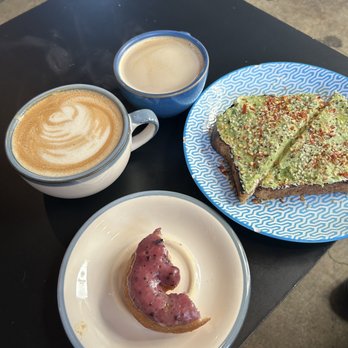 Rooted Coffee - Avocado Toast & My half-eaten blueberry donut. - Coffee & Tea Near Me - Walnut Creek, California Rooted Coffee - Avocado Toast & My half-eaten blueberry donut. - Coffee & Tea Near Me - Walnut Creek, California