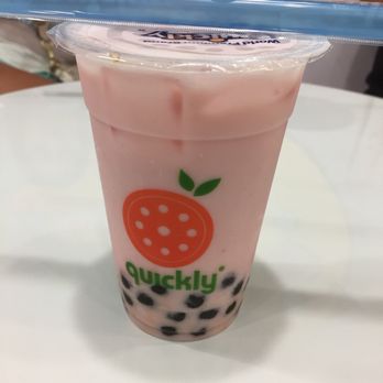 Quickly Boba Tea - Strawberry milk tea - Bubble Tea Near Me - Orlando, Florida