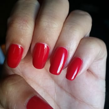 Anu Beauty Spa - job well done!  They don't have a wide selection of colours by the way,  just basics really - Nail Salons Near Me - Toronto, Ontario