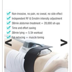 Body Skin Wellness by Rachel - Emslim machine. Recommend 6 sessions for best results.