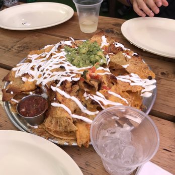 Happy Camper - Pulled Pork Nachos - Bars Near Me - Chicago, Illinois Happy Camper - Pulled Pork Nachos - Bars Near Me - Chicago, Illinois