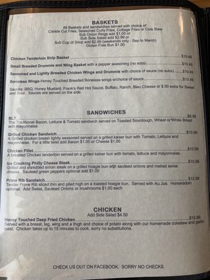 Menu photo 2 Ice Cracking Lodge Ponsford, MN Menu photo 2 Ice Cracking Lodge Ponsford, MN