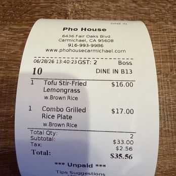 Pho House & Akira Sushi - Cost of meal for 2 - Vietnamese Near Me - Carmichael, California Pho House & Akira Sushi - Cost of meal for 2 - Vietnamese Near Me - Carmichael, California