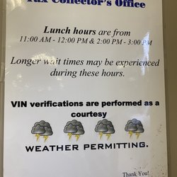 Leon County Tax Collector - Lunch hours take longer