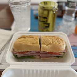 Fausto's Food Palace - nice, little ham sandwich, made to perfection. I will enjoy it. Go get one yourself.