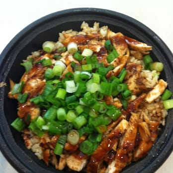 WaBa Grill - White meat chicken brown rice with onions - Fast Food Near Me - Commerce, California WaBa Grill - White meat chicken brown rice with onions - Fast Food Near Me - Commerce, California