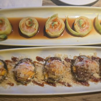Thai N Sushi - Naruto Roll (Top) Ninja Roll (Btm) - Sushi Bars Near Me - Quinlan, Texas Thai N Sushi - Naruto Roll (Top) Ninja Roll (Btm) - Sushi Bars Near Me - Quinlan, Texas