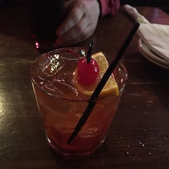 The Old Fashioned - The drink that the restaurant is named for - sweet brandy old fashioned - American Near Me - Madison, Wisconsin