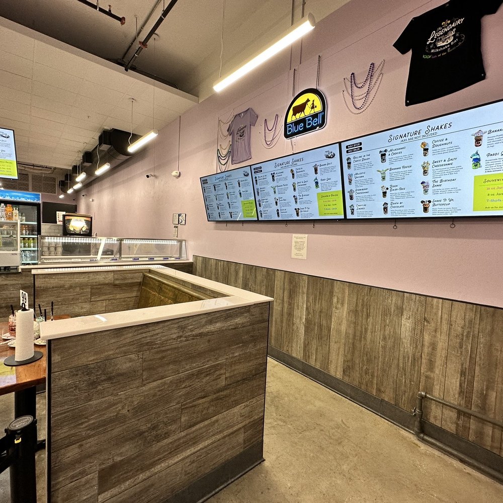 Legendairy Milkshake Bar - menus on the wall - Desserts Near Me - New Orleans, Louisiana Legendairy Milkshake Bar - menus on the wall - Desserts Near Me - New Orleans, Louisiana