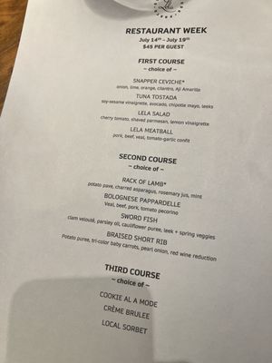 Menu photo 1 Lela Minneapolis, MN