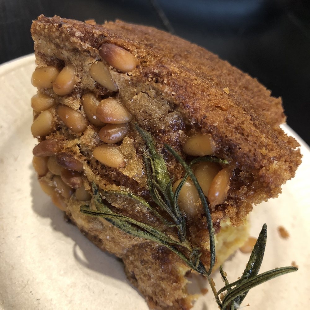 Quinci Emporium - Orange olive oil cake with pine nuts - Cooking Classes Near Me - Columbus, Ohio Quinci Emporium - Orange olive oil cake with pine nuts - Cooking Classes Near Me - Columbus, Ohio