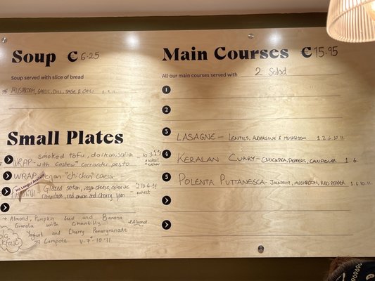 Menu photo 2 Cornucopia Dublin, D