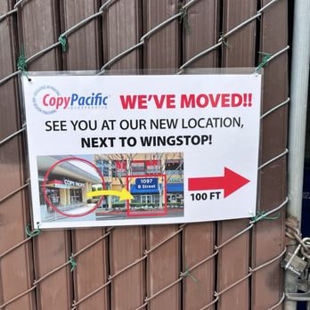 Copy Pacific - We've moved! Next to Wingstop! - Printing Services Near Me - Hayward, California Copy Pacific - We've moved! Next to Wingstop! - Printing Services Near Me - Hayward, California