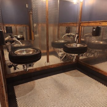 Ford's Garage Dearborn - Bathroom - Burgers Near Me - Dearborn, Michigan Ford's Garage Dearborn - Bathroom - Burgers Near Me - Dearborn, Michigan