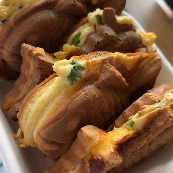 WAFU - One of each savory taiyaki. - Desserts Near Me - Orlando, Florida