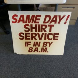 Quick Cleaners - In by 8:00 done by 4:00 Monday - Friday. All dry cleaning done on site.