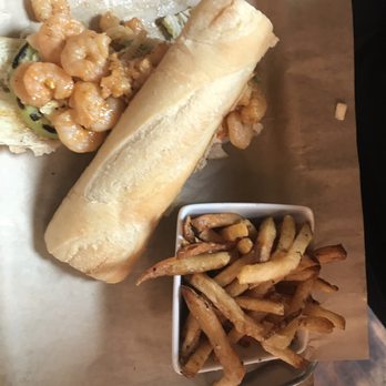 Scratch Kitchen & Taproom - Shrimp Po' Boy - Bars Near Me - Apex, North Carolina