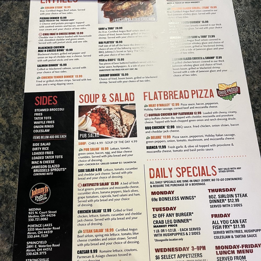 Johnny J's Pub & Grille - Menu - Sports Bars Near Me - Akron, Ohio Johnny J's Pub & Grille - Menu - Sports Bars Near Me - Akron, Ohio