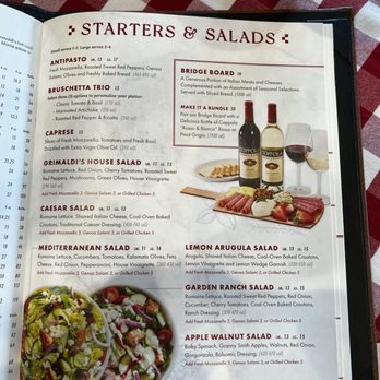 Grimaldi’s - Menu, starters - Pizza Near Me - Madison, Alabama