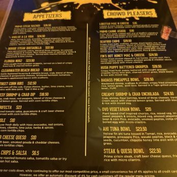 Badfins Food + Brew - Menu - New American Near Me - Clearwater, Florida