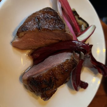 Casa Mono - Duck Breast with King Trumpet Mushroom and Grilled Endive - Spanish Near Me - New York, New York Casa Mono - Duck Breast with King Trumpet Mushroom and Grilled Endive - Spanish Near Me - New York, New York