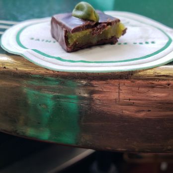 Patrick Roger - Pistachio marzipan. Divine. Flavorful.  No essence here. It's the real thing - Chocolatiers & Shops Near Me - Paris, 75