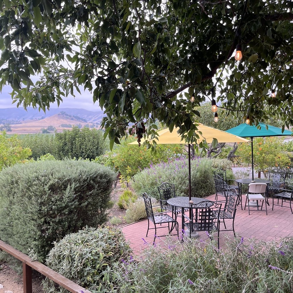 Outside seating with a view Outside seating with a view