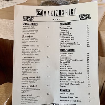Menu photo 6 Makizushico Littleton, CO Menu photo 6 Makizushico Littleton, CO