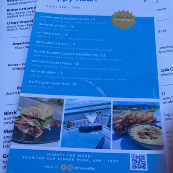 Tracey's - Menu for Happy Hour - New American Near Me - Munising, Michigan