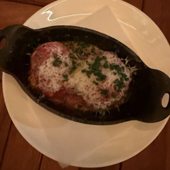 Lana - Cast Iron Skillet Veal Meatballs - American Near Me - Solana Beach, California Lana - Cast Iron Skillet Veal Meatballs - American Near Me - Solana Beach, California