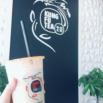 Kung Fu Tea - Kung Fu Oolong tea with bubbles and milk cap - Bubble Tea Near Me - Davie, Florida Kung Fu Tea - Kung Fu Oolong tea with bubbles and milk cap - Bubble Tea Near Me - Davie, Florida