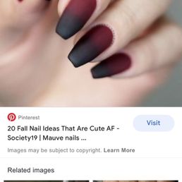 Red and black ombré
