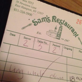 Sam's Restaurant - Italian Near Me - East Hampton, New York Sam's Restaurant - Italian Near Me - East Hampton, New York