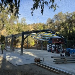 Complete Construction - Erecting a new metal building for a customer