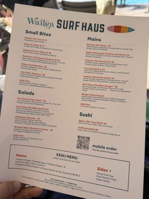 Menu photo 1 Wailea Surf Haus Wailea, HI Menu photo 1 Wailea Surf Haus Wailea, HI