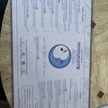 MoonShadow - Menu - New American Near Me - Mchenry, Maryland