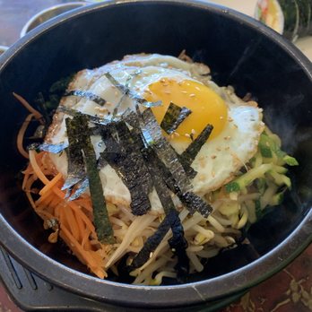 Kim Bob Na Ra - Stone bowl bibimbap - Korean Near Me - Ellicott City, Maryland Kim Bob Na Ra - Stone bowl bibimbap - Korean Near Me - Ellicott City, Maryland