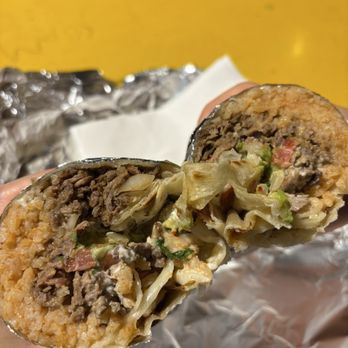 El Farolito - Carne Asada Super Burrito without beans - Mexican Near Me - San Francisco, California