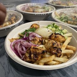 Bowls with fries base