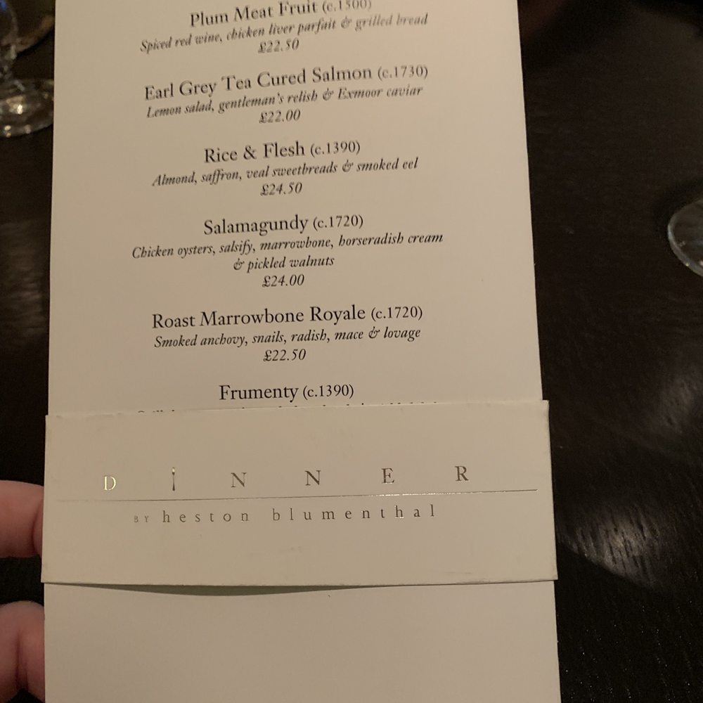 Dinner by Heston Blumenthal - British Near Me - London, XGL Dinner by Heston Blumenthal - British Near Me - London, XGL