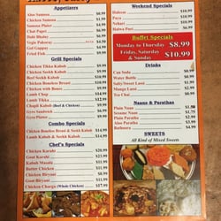 kabob, Curry and Sweets